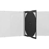 MediaRange Jewelcase Double black tray (100 Stück), Schutzhülle Retail