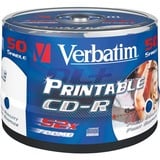 Verbatim CD-R 700 MB, CD-Rohlinge 52fach, 50 Stück