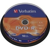 Verbatim DVD-R 4,7 GB, DVD-Rohlinge 16fach, 10 Stück