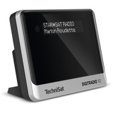 TechniSat DIGITRADIO 10, Adapter schwarz/silber, OLED, UKW, DAB/DAB+