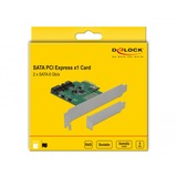 DeLOCK 2 Port SATA PCI Express Karte mit RAID, RAID-Karte 