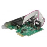 DeLOCK PCI Express Karte > 2 x Seriell RS-232 High Speed 921K, Schnittstellenkarte mit Spannungsversorgung