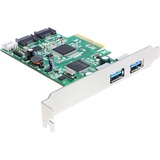 DeLOCK PCI Express Karte > 2x USB 3.0, 2x SATA, Controller 