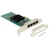 DeLOCK PCIe > 4 x Gigabit LAN, LAN-Adapter 