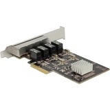DeLOCK PCIe x4 Gigabit LAN 4x RJ45, LAN-Adapter