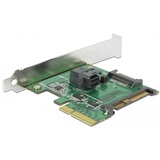 DeLOCK PCIe x4 U.2 NVMe-1xSFF-8643 4i, Adapter silber