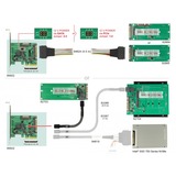DeLOCK PCIe x4 U.2 NVMe-1xSFF-8643 4i, Adapter silber