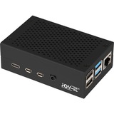 Joy-IT Aluminiumgehäuse für Raspberry Pi 4 B schwarz, für Raspberry Pi 4 B