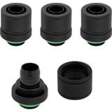 Corsair XF Compression 10/13mm (3/8" / 1/2") ID/OD Fittings Four Pack, Verbindung schwarz