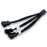 EKWB 3fach-Splitterkabel für 4 Pin PWM Lüfter, 10cm, Y-Kabel schwarz