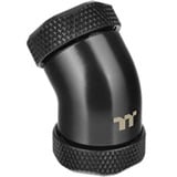 Thermaltake Pacific G1/4 PETG Tube 45-Degree dual compression 12mm OD , Wasserkühlung schwarz