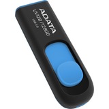 ADATA Dash Drive UV128 64 GB, USB-Stick schwarz/blau, USB-A 3.2 Gen 1