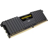 Corsair DIMM 128 GB DDR4-2666 (4x 32 GB) Quad-Kit, Arbeitsspeicher schwarz, CMK128GX4M4A2666C16, Vengeance LPX, INTEL XMP