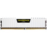 Corsair DIMM 16 GB DDR4-2666 (2x 8 GB) Dual-Kit, Arbeitsspeicher weiß, CMK16GX4M2A2666C16W, Vengeance LPX, INTEL XMP