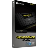 Corsair DIMM 16 GB DDR4-3200 Kit, Arbeitsspeicher schwarz, CMK16GX4M2B3200C16, Vengeance LPX