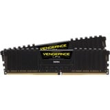 Corsair DIMM 32 GB DDR4-2400 (2x 16 GB) Dual-Kit, Arbeitsspeicher schwarz, CMK32GX4M2A2400C16, Vengeance LPX, INTEL XMP