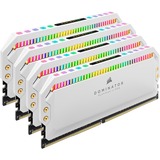 Corsair DIMM 32 GB DDR4-3600 (4x 8 GB) Quad-Kit, Arbeitsspeicher weiß, CMT32GX4M4C3600C18W, Dominator Platinum RGB, INTEL XMP