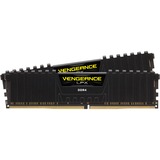 Corsair DIMM 64 GB DDR4-3200 Kit, Arbeitsspeicher schwarz, CMK64GX4M2E3200C16, Vengeance LPX, XMP