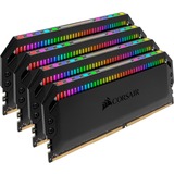Corsair DIMM 64 GB DDR4-3600 (4x 16 GB) Quad-Kit, Arbeitsspeicher schwarz, CMT64GX4M4K3600C18, Dominator Platinum RGB, INTEL XMP