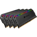 Corsair DIMM 64 GB DDR4-3600 (4x 16 GB) Quad-Kit, Arbeitsspeicher schwarz, CMT64GX4M4K3600C18, Dominator Platinum RGB, INTEL XMP