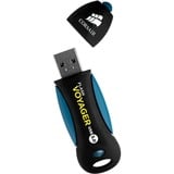 Corsair Flash Voyager 256 GB, USB-Stick schwarz/blau, USB-A 3.2 Gen 1