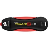 Corsair Flash Voyager GT 128 GB, USB-Stick schwarz/rot, USB-A 3.2 Gen 1