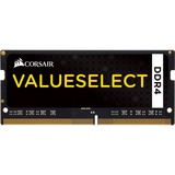 Corsair ValueSelect SO-DIMM 16 GB DDR4-2133 (2x 8 GB) Dual-Kit, Arbeitsspeicher schwarz, CMSO16GX4M2A2133C15, Value Select
