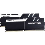 G.Skill DIMM 16 GB DDR4-3200 (2x 8 GB) Dual-Kit, Arbeitsspeicher schwarz/weiß, F4-3200C14D-16GTZKW, Trident Z, INTEL XMP