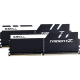 G.Skill DIMM 16 GB DDR4-4133 Kit, Arbeitsspeicher schwarz/weiß, F4-4133C19D-16GTZKW, Trident Z, XMP