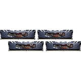 G.Skill DIMM 64 GB DDR4-3200 (4x 16 GB) Quad-Kit, Arbeitsspeicher schwarz, F4-3200C16Q-64GFX, Flare X, INTEL XMP