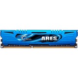 G.Skill DIMM 8 GB DDR3-1600 (2x 4 GB) Dual-Kit, Arbeitsspeicher blau, F3-1600C9D-8GAB, Ares, INTEL XMP, Lite Retail