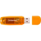 Intenso Rainbow Line 64 GB, USB-Stick orange, USB 2.0