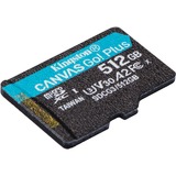 Kingston Canvas Go! Plus 512 GB microSDXC, Speicherkarte schwarz, UHS-I U3, Class 10, V30, A2