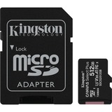 Kingston Canvas Select Plus 512 GB microSDXC, Speicherkarte schwarz, UHS-I U3, Class 10, V30, A1