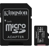 Kingston Canvas Select Plus 64 GB microSDXC, Speicherkarte schwarz, 2er-Pack, UHS-I U1, Class 10, V10, A1