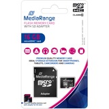 MediaRange 16 GB microSDHC, Speicherkarte schwarz, Class 10