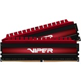 Patriot DIMM 16 GB DDR4-3200 (2x 8 GB) Dual-Kit, Arbeitsspeicher PV416G320C6K, Viper 4, INTEL XMP