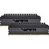 Patriot DIMM 8 GB DDR4-3000 Kit, Arbeitsspeicher schwarz, PVB48G300C6K, Viper 4 Blackout, XMP