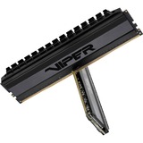 Patriot DIMM 8 GB DDR4-3000 Kit, Arbeitsspeicher schwarz, PVB48G300C6K, Viper 4 Blackout, XMP