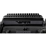 Patriot DIMM 8 GB DDR4-3000 Kit, Arbeitsspeicher schwarz, PVB48G300C6K, Viper 4 Blackout, XMP