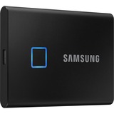 SAMSUNG Portable SSD T7 Touch 1TB, Externe SSD schwarz, USB-C 3.2 Gen 2 (10 Gbit/s), extern