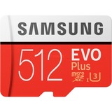 Samsung EVO Plus 512 GB microSDHC 2020, Speicherkarte rot/weiß, UHS-I U1, Class 10