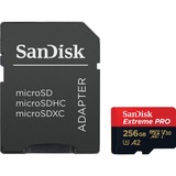 SanDisk Extreme PRO 256 GB microSDXC, Speicherkarte UHS-I U3, Class 10, V30, A2