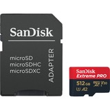 SanDisk Extreme PRO 512 GB microSDXC, Speicherkarte UHS-I U3, Class 10, V30, A2