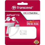 Transcend JetFlash 710S 128 GB, USB-Stick silber, USB-A 3.2 Gen 1