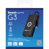 Creative Sound Blaster G3, Soundkarte schwarz, Für PlayStation 4, Nintendo Switch, Android, iOS, Microsoft Windows, macOS