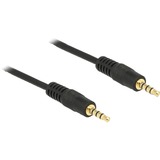 DeLOCK Audiokabel Klinke 3,5mm 4Pin > 3,5mm Stecker 4Pin schwarz, 5 Meter