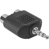 goobay Adapter 3,5mm > StereoCinch schwarz, Bulk