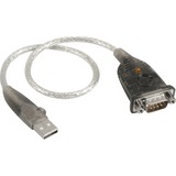 ATEN USB 2.0 Adapterkabel, USB-A Stecker > Seriell Stecker transparent, 35cm