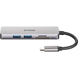 D-Link DUB-M530, USB-Hub silber